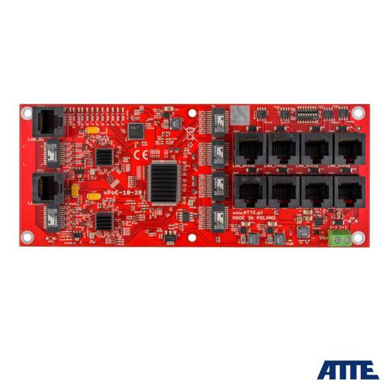 Obrázok pre xPoE-10-20A-OF 10-PORT POE SWITCH ATTE