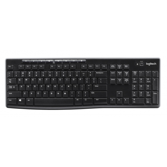 Obrázok pre Logitech Wireless Keyboard K270 klávesnice RF bezdrátový QWERTZ Německý Černá