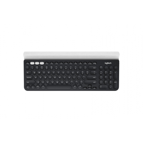 Obrázok pre Logitech K780 Multi-Device Wireless Keyboard klávesnice Univerzální RF bezdrátové + Bluetooth QWERTY US Mezinárodní Šedá, Bílá