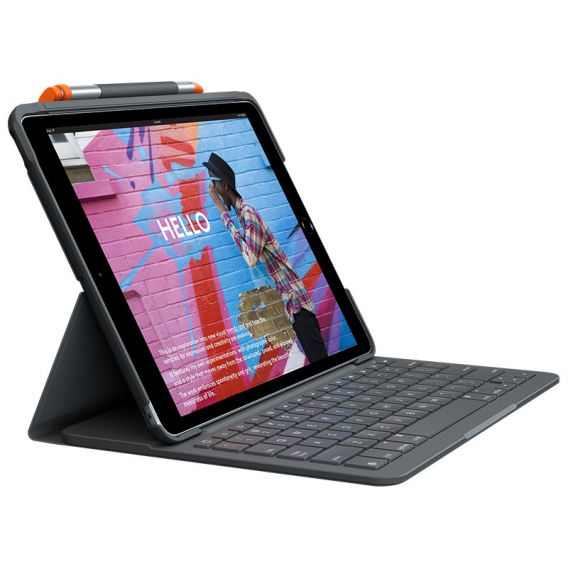 Obrázok pre Logitech Slim Folio QWERTZ Německý Bluetooth Grafit