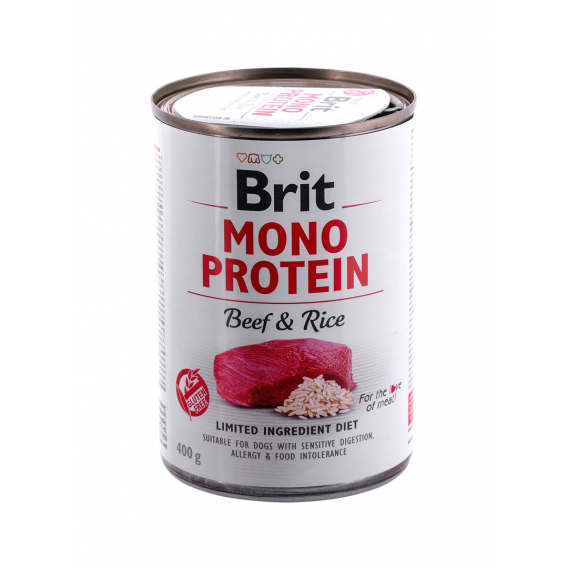 Obrázok pre BRIT Mono Protein Beef & Rice - vlhké krmivo pro psy - 400g