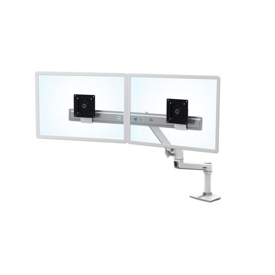 Obrázok pre Ergotron LX Series Desk Dual Direct Arm Držák/stojan na monitor 63,5 cm (25") Stůl Bílá