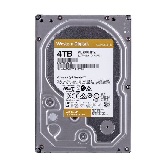 Obrázok pre Western Digital Gold WD4004FRYZ vnitřní pevný disk 3.5" 4 TB Serial ATA III