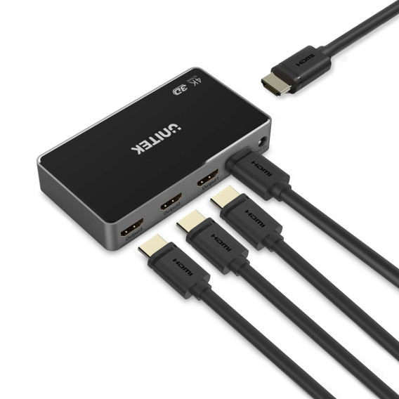 Obrázok pre UNITEK V1109A videorozdělovač HDMI 4x HDMI