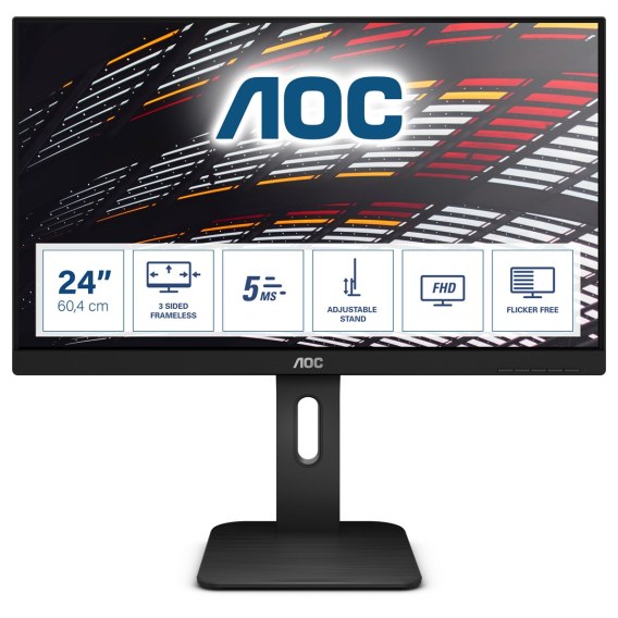Obrázok pre AOC P1 24P1 počítačový monitor 60,5 cm (23.8") 1920 x 1080 px Full HD LED Černá