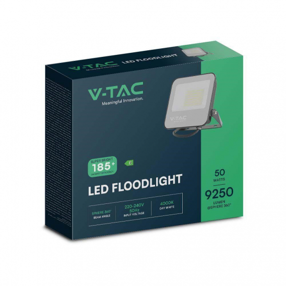 Obrázok pre Projektor LED V-TAC 50W 185Lm/W VT-4456 6500K 9250lm