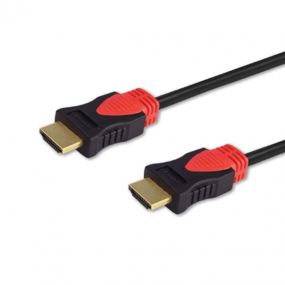 Obrázok pre Savio CL-141 HDMI kabel 10 m HDMI typ A (standardní) černý,červený
