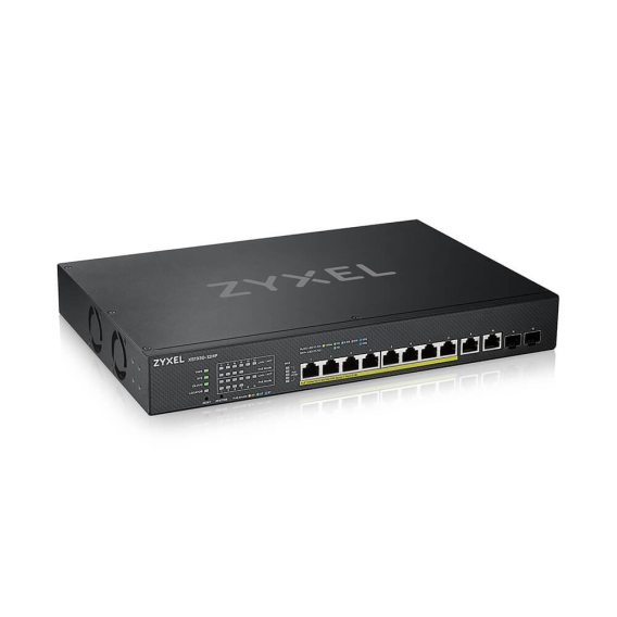Obrázok pre Zyxel XS1930-12HP-ZZ0101F síťový přepínač Řízený L3 10G Ethernet (100/1000/10000) Podpora napájení po Ethernetu (PoE) Černá