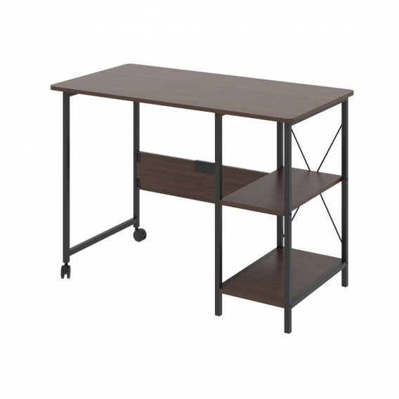 Obrázok pre Maclean loft folding desk, dimensions: 107x45x75cm, max - 150 kg, with top, dark walnut color, MC-411 B