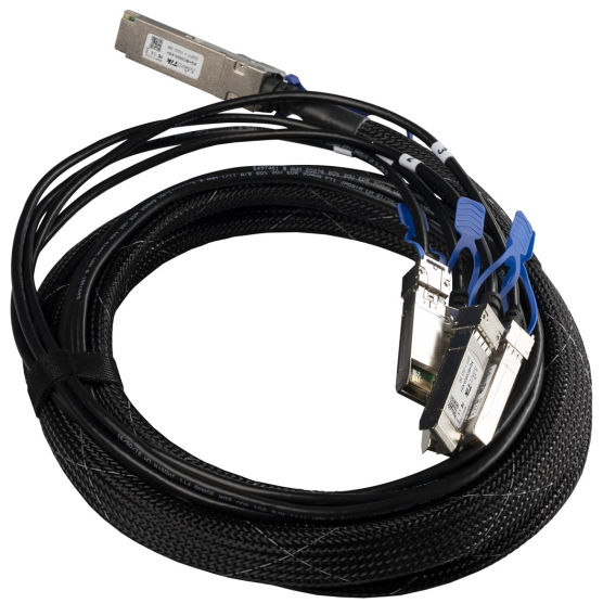 Obrázok pre Mikrotik XQ+BC0003-XS+ InfiniBand a optický kabel 3 m QSFP28 4x SFP28 Černá, Chrom