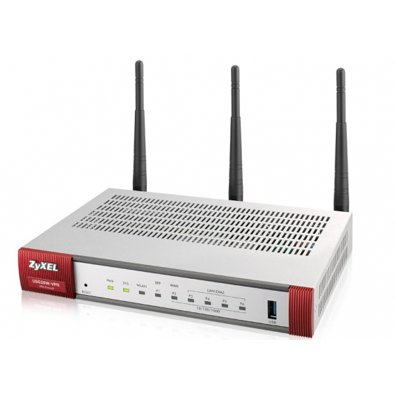 Obrázok pre Zyxel USG20W-VPN-EU0101F bezdrátový router Gigabit Ethernet Dvoupásmový (2,4 GHz / 5 GHz) Šedá, Červená