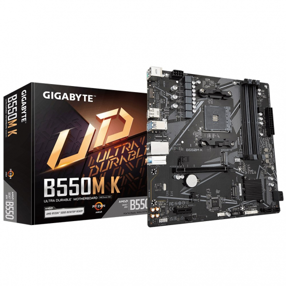 Obrázok pre Gigabyte B550M K základní deska AMD B550 Socket AM4 Micro ATX