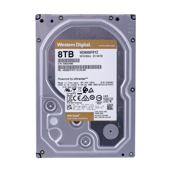 Obrázok pre Western Digital Gold WD8005FRYZ vnitřní pevný disk 3.5" 8 TB Serial ATA III