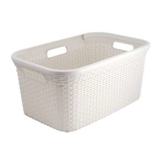 Obrázok pre CURVER LAUNDRY BASKET CREAMY SOFTEX 56L