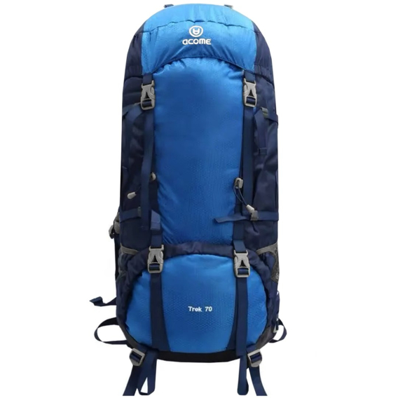 Obrázok pre Acome Trek 70L hiking backpack blue