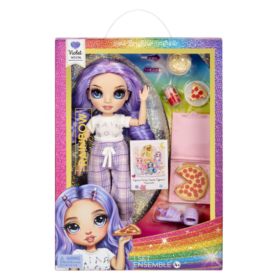 Obrázok pre Rainbow High Junior High PJ Party Fashion Doll- Violet (Purple)