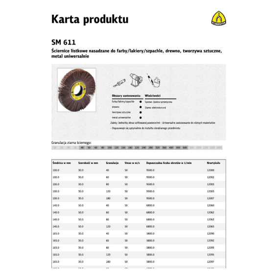 Obrázok pre K.ŚCIERNICA TAR.LIST.150*50 gr. 80 SM611