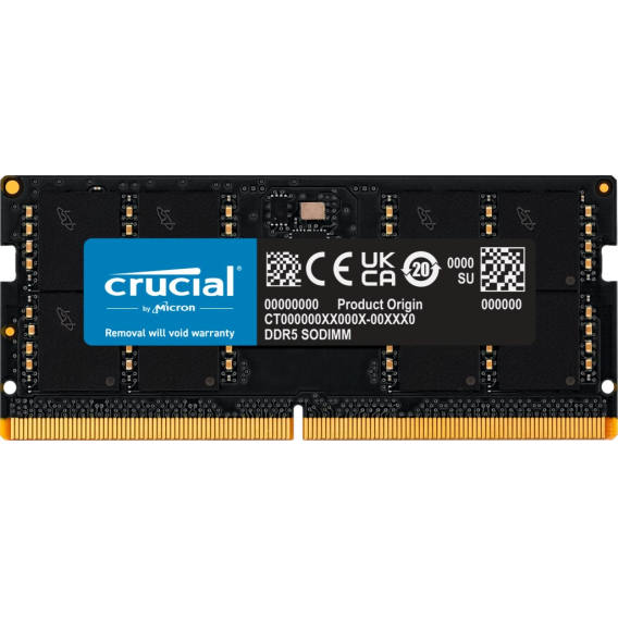 Obrázok pre Crucial CT32G48C40S5 paměťový modul 32 GB 1 x 32 GB DDR5 4800 MHz