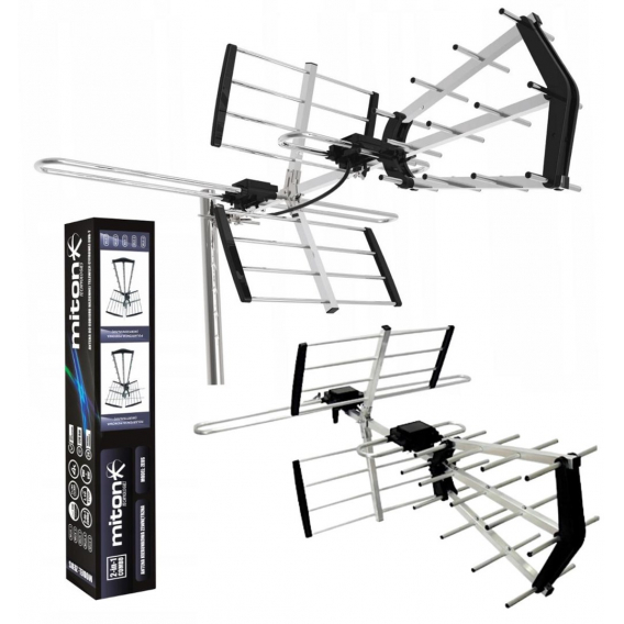 Obrázok pre DVB-T/T2 Antenna Spacetronik EOS L Combo Black (Active)