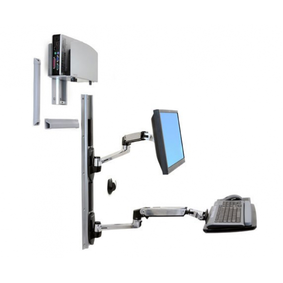 Obrázok pre Ergotron LX Wall Mount System Držák/stojan na monitor Zeď