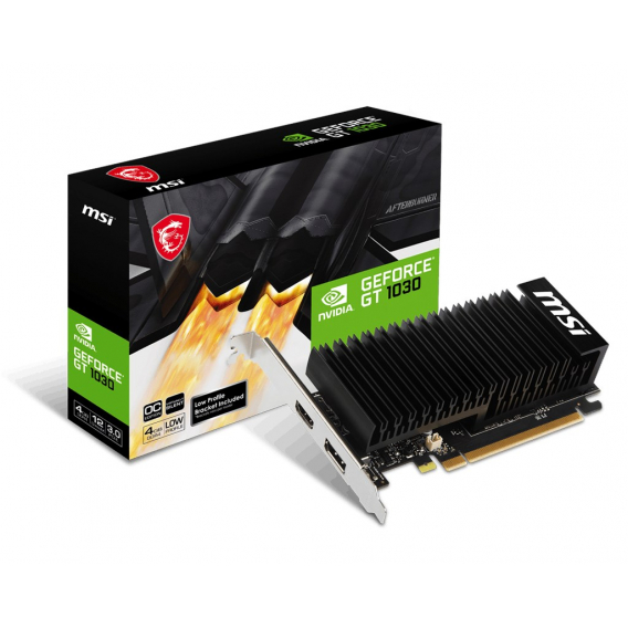 Obrázok pre MSI GeForce GT 1030 4GHD4 LP OC NVIDIA 4 GB GDDR4