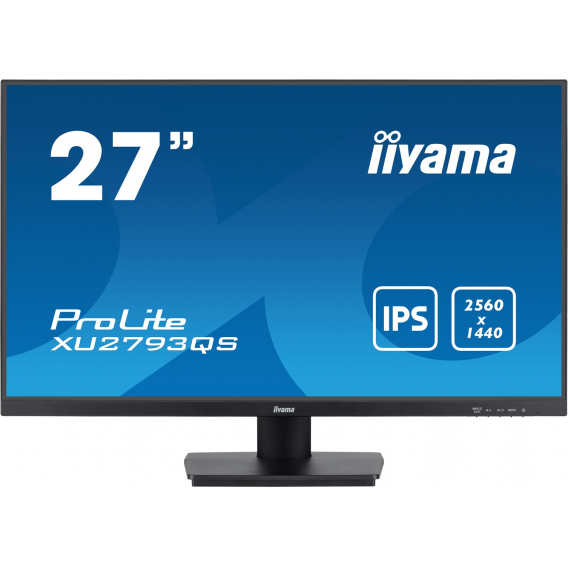 Obrázok pre iiyama ProLite XU2793QS-B6 počítačový monitor 68,6 cm (27") 2560 x 1440 px 2K Ultra HD LED Černá