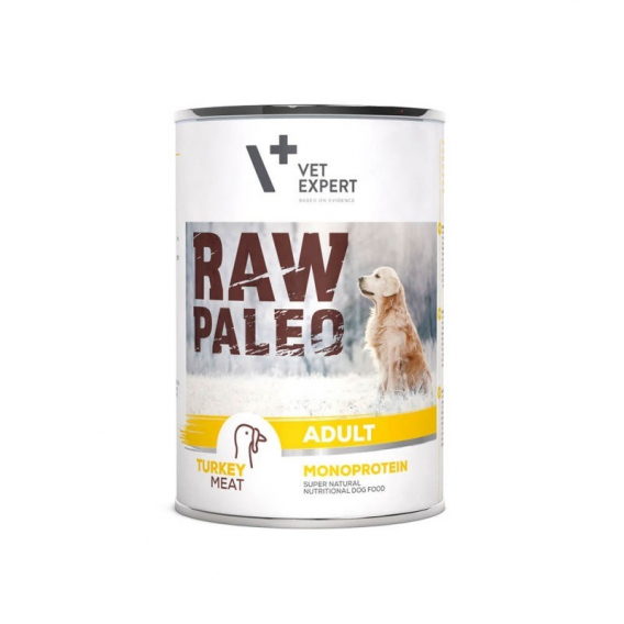 Obrázok pre RAW PALEO Adult Monoprotein Turkey - vlhké krmivo pro psy - 400 g