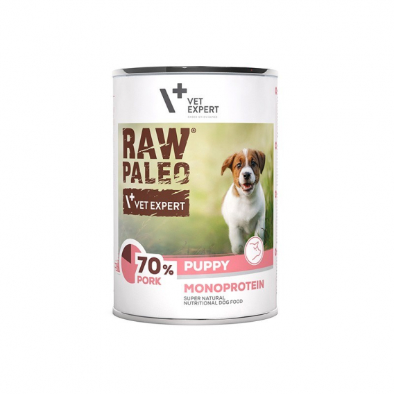 Obrázok pre RAW PALEO Puppy Monoprotein Vepřové maso - mokré krmivo pro štěňata - 400 g