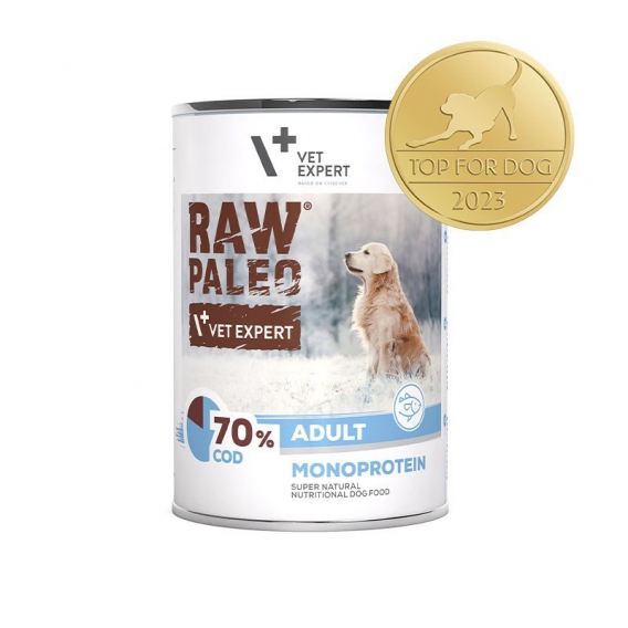 Obrázok pre RAW PALEO Adult Monoprotein Cod - vlhké krmivo pro psy - 400 g