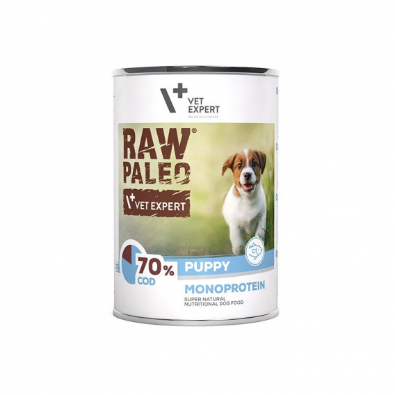 Obrázok pre RAW PALEO Puppy Monoprotein Cod - mokré krmivo pro štěňata - 400 g