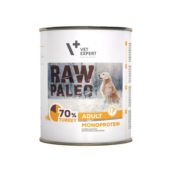 Obrázok pre RAW PALEO Adult Monoprotein Turkey - vlhké krmivo pro psy - 800 g