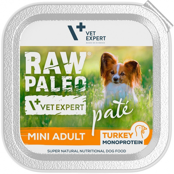 Obrázok pre RAW PALEO Pate Mini Adult Turkey - mokré krmivo pro psy - 150 g