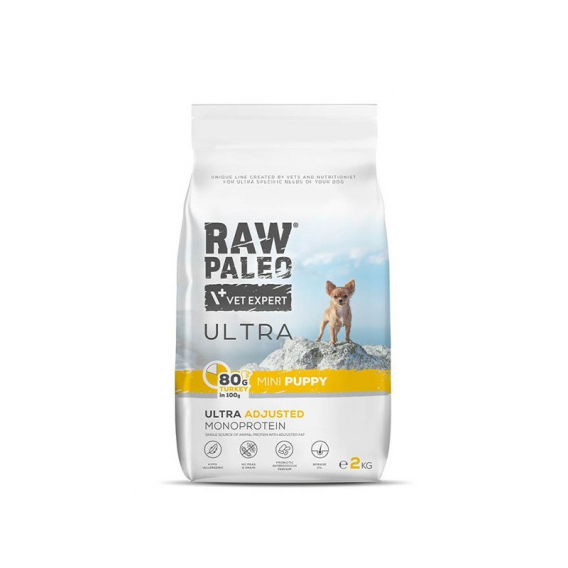 Obrázok pre RAW PALEO Ultra Mini Puppy Turkey - suché krmivo pro štěňata - 2 kg