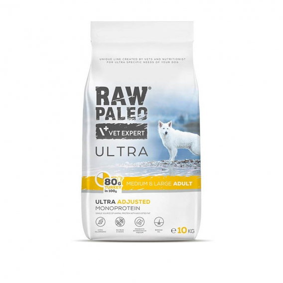 Obrázok pre RAW PALEO Ultra Medium&Large Adult Turkey - suché krmivo pro psy - 10 kg