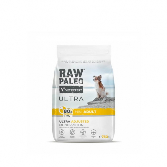 Obrázok pre RAW PALEO Ultra Mini Adult Turkey - suché krmivo pro psy - 750 g