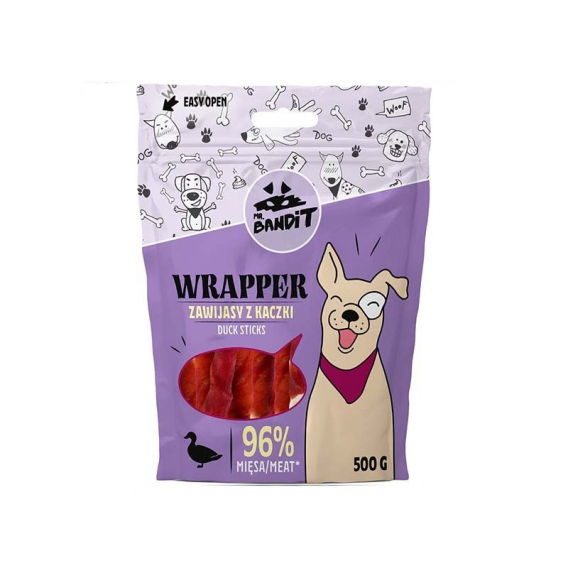 Obrázok pre PAN. BANDIT WRAPPER Kachní wrap - pochoutka pro psy - 500 g