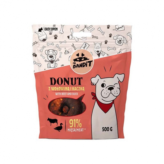 Obrázok pre PAN. BANDIT DONUT s hovězím masem - psí pochoutka - 500 g