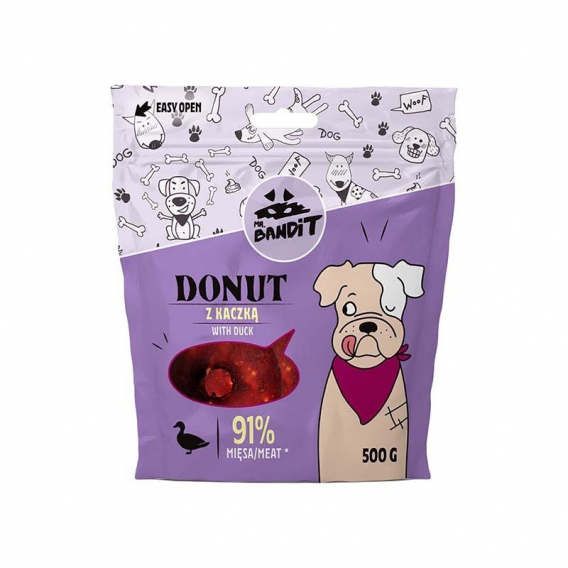 Obrázok pre PAN. BANDIT DONUT s kachnou - psí pochoutka - 500 g