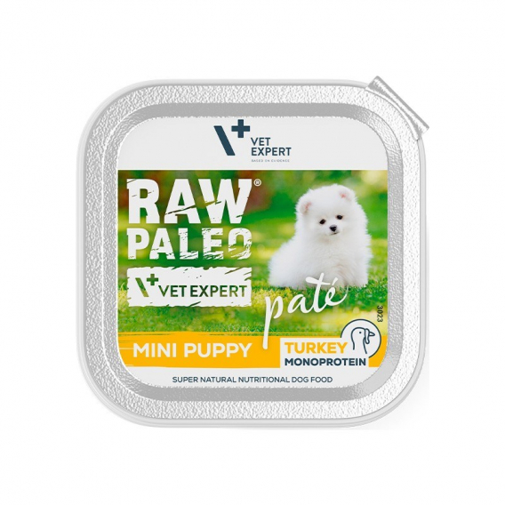 Obrázok pre RAW PALEO Pate Mini Puppy Turkey - mokré krmivo pro štěňata - 150g