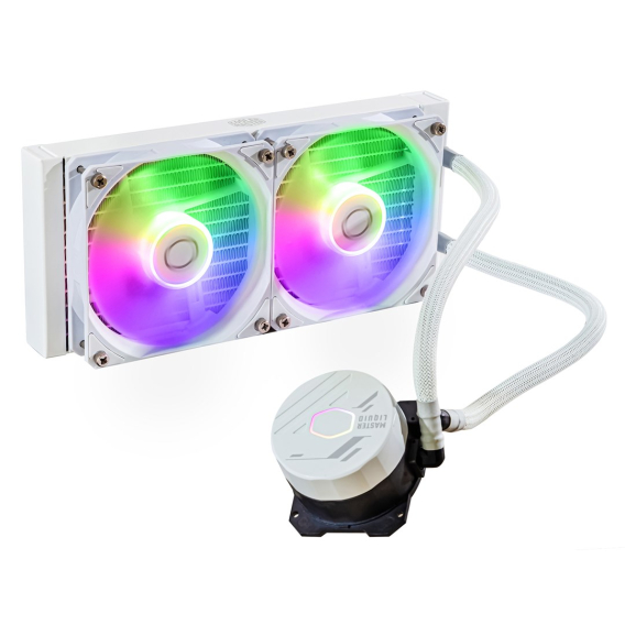 Obrázok pre Cooler Master MasterLiquid 240L Core ARGB White Procesor Sada pro kapalinové chlazení 12 cm Bílá