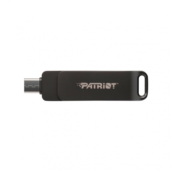 Obrázok pre Flashdrive PATRIOT Rage R550 128GB 100 MB/S USB A+C Otočný design (PE128GR550DSAD) Černá