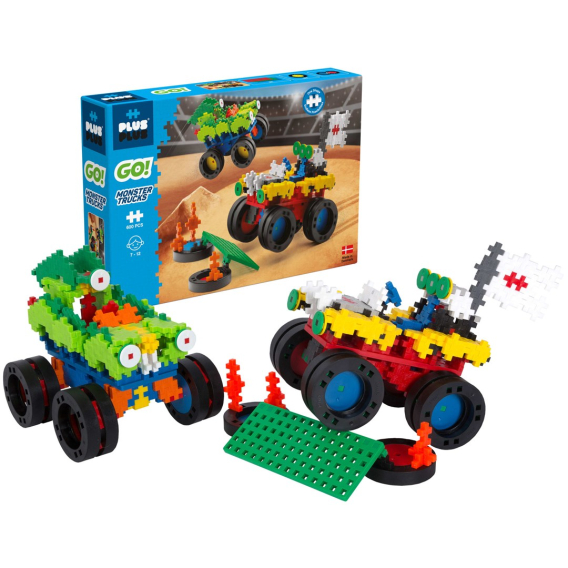 Obrázok pre Plus Plus GO! Monster Trucks 600 pieces DANTE