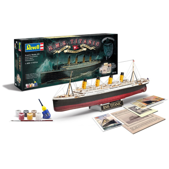 Obrázok pre Revell Gift-Set 100 Years TITANIC Model osobní lodi Montážní sada 1:400