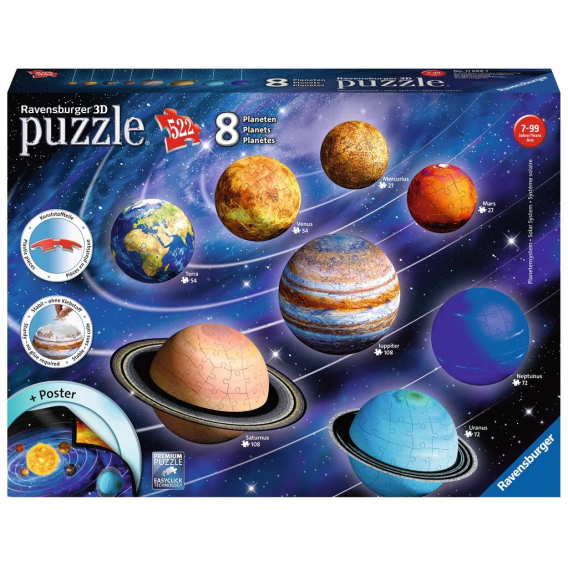 Obrázok pre Ravensburger 11668 puzzle 3D puzzle 540 kusů Vesmír