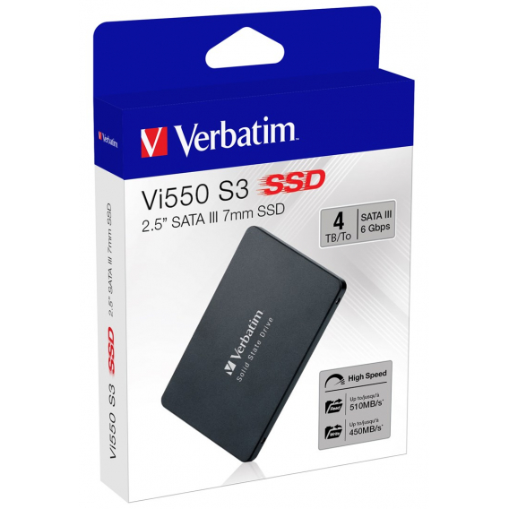 Obrázok pre Verbatim Vi550 S3 4 TB 2.5" Serial ATA III 3D NAND