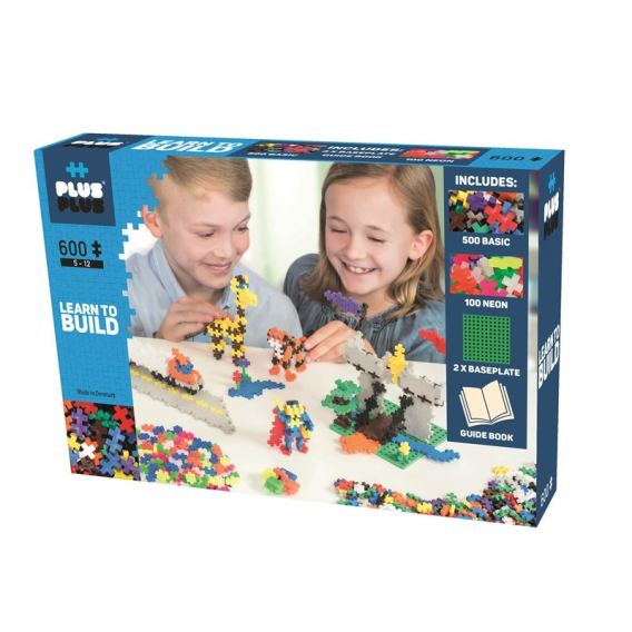 Obrázok pre Plus Plus Building Blocks Learn to build 600 pieces 5008 DANTE