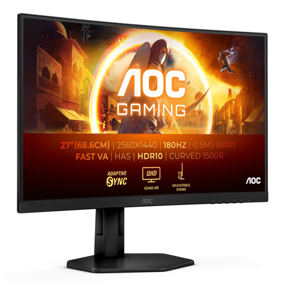 Obrázok pre AOC G4 CQ27G4X počítačový monitor 68,6 cm (27") 2560 x 1440 px Quad HD LCD Černá
