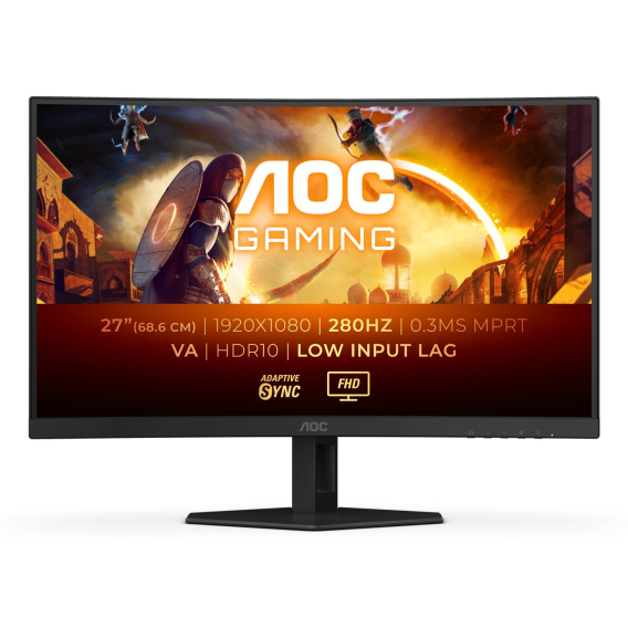 Obrázok pre AOC G4 C27G4ZXE počítačový monitor 68,6 cm (27") 1920 x 1080 px Full HD LED Černá