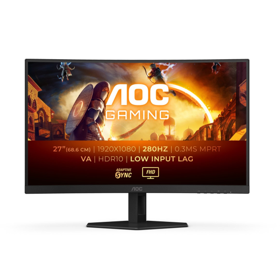 Obrázok pre AOC G4 C27G4ZXE počítačový monitor 68,6 cm (27") 1920 x 1080 px Full HD LED Černá