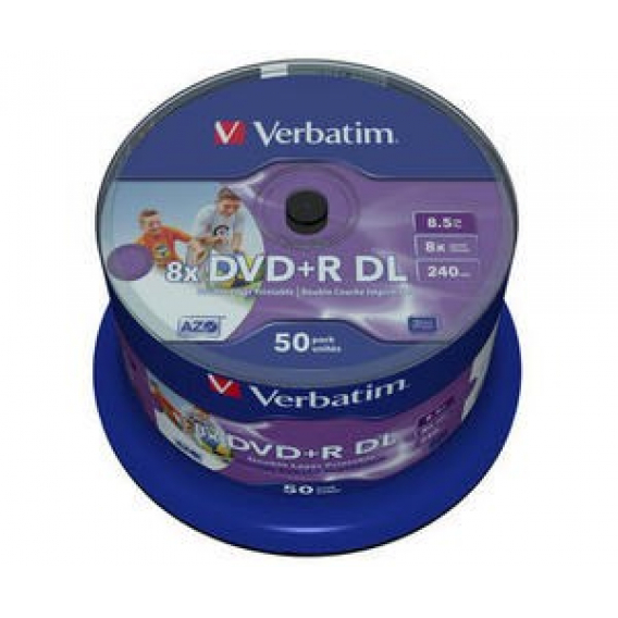 Obrázok pre Verbatim 43703 prázdné DVD 8,5 GB DVD-R 50 kusů